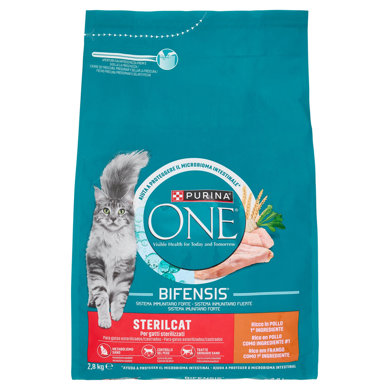 PURINA ONE Bifensis Sterilcat Pollo 2,8kg