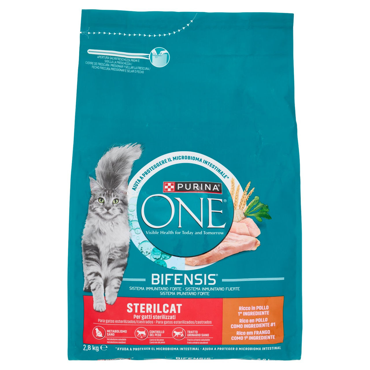 PURINA ONE Bifensis Sterilcat Pollo 2,8kg