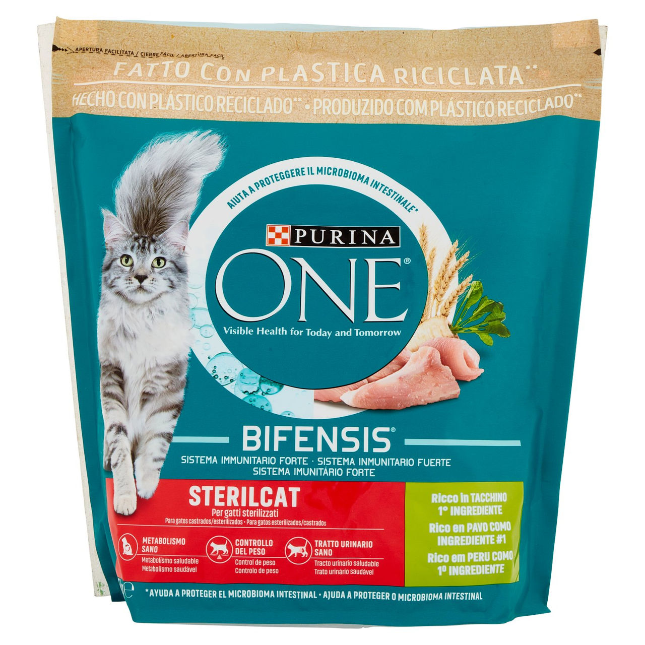 PURINA ONE Bifensis Sterilcat Tacchino e Frumento 1,5kg