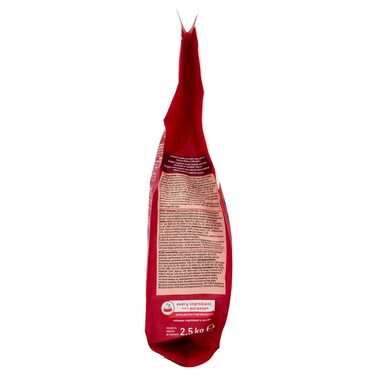 PURINA ONE Medium/Maxi Adult Manzo e Riso 2,5kg