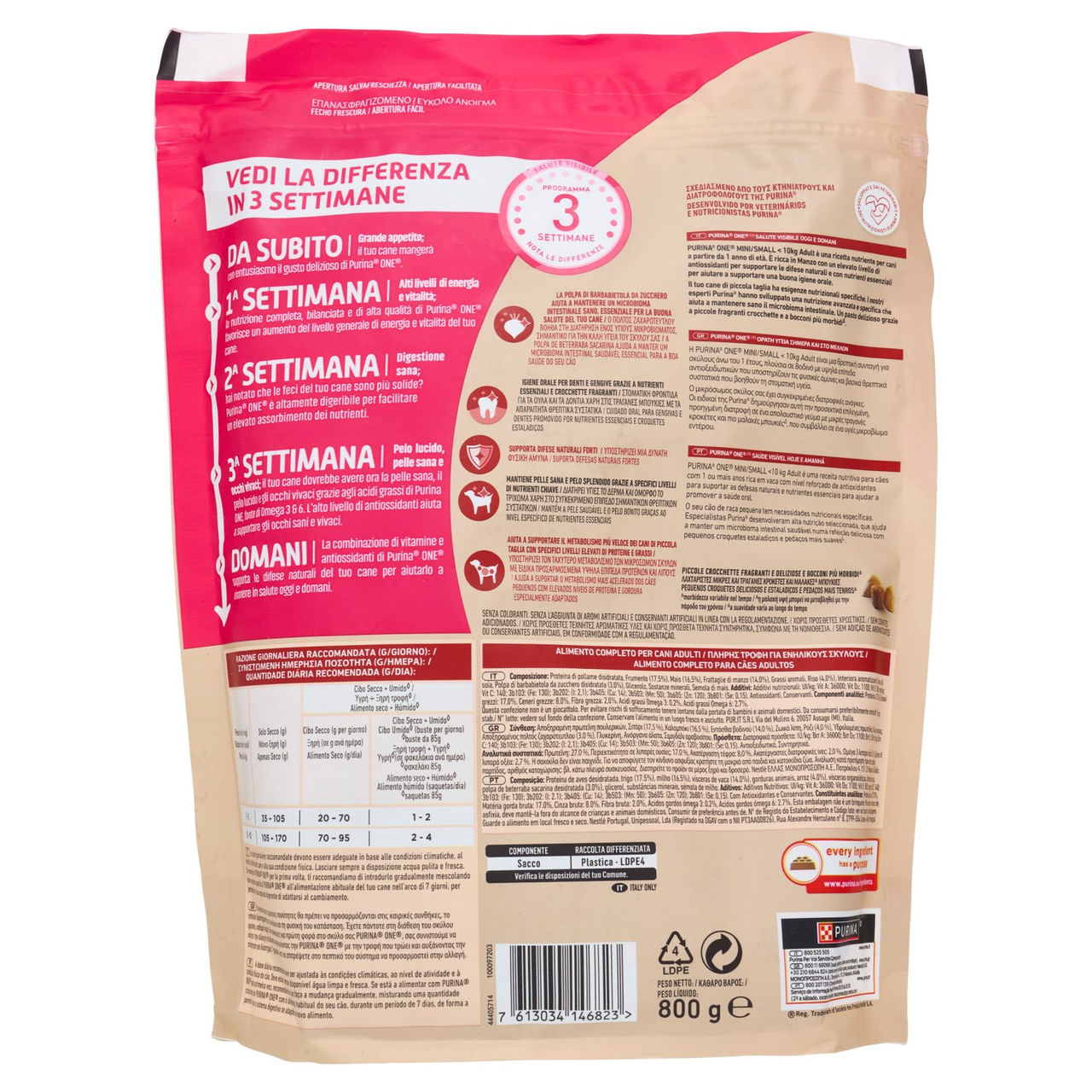 Crocchette Manzo e Riso Purina One Mini Conad