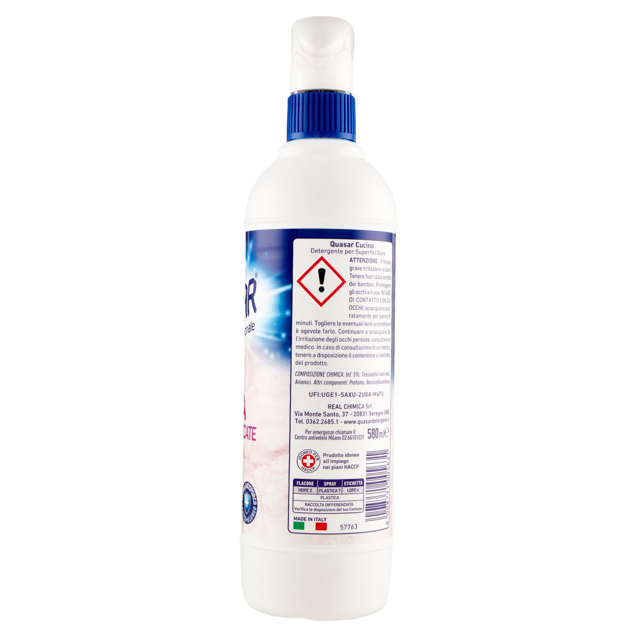 Quasar Cucina Superfici Delicate 580 ml