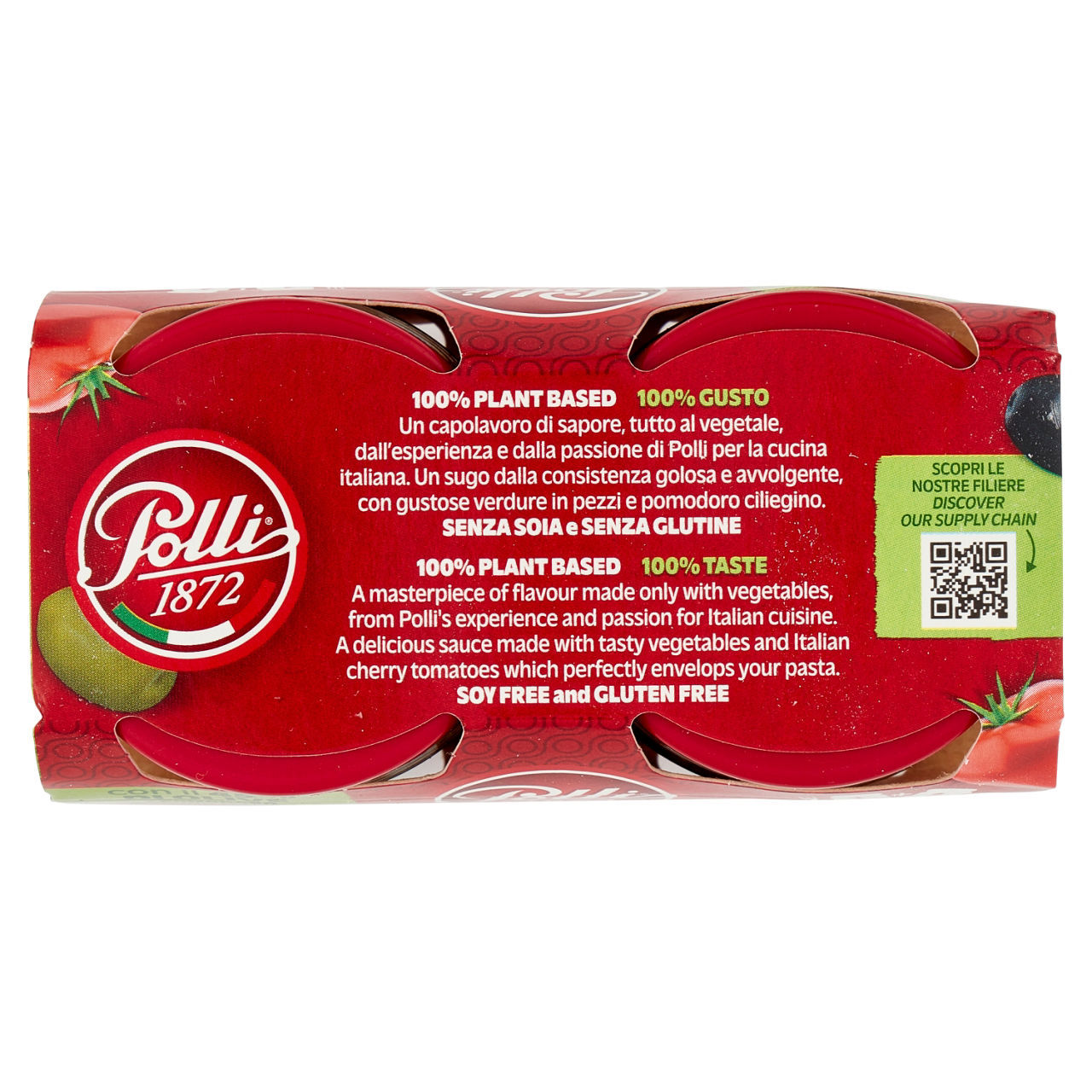 Ragù vegetale Polli olive conf. 90 g x 2 pezzi