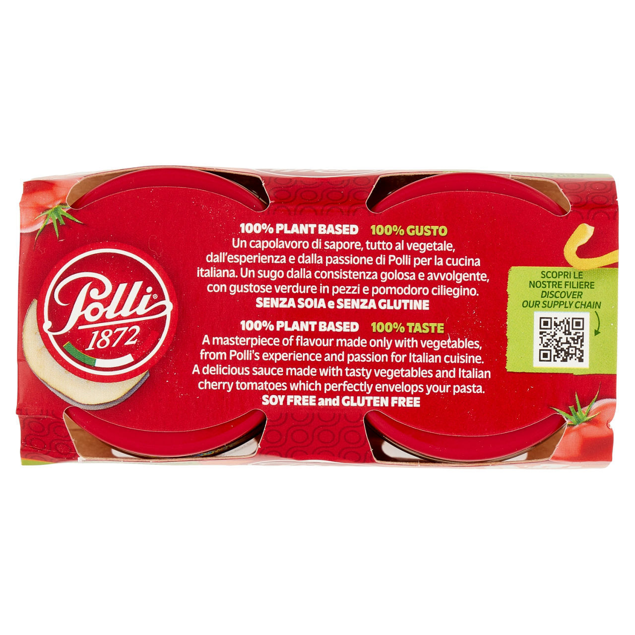 Ragù vegetale Polli peperoni e melanzane conf. 90 g x 2 pezzi