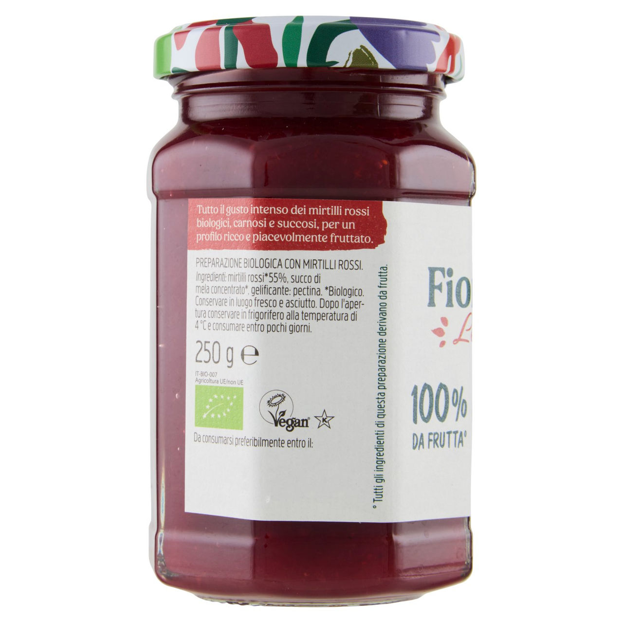 Rigoni di Asiago Fiordifrutta Le Specialità bio Mirtilli rossi 250 g