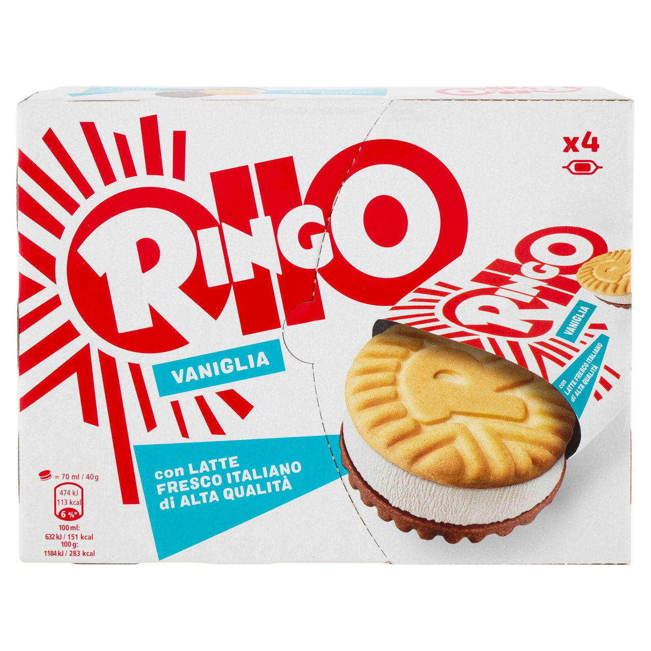 Ringo Vaniglia 4 x 40 g