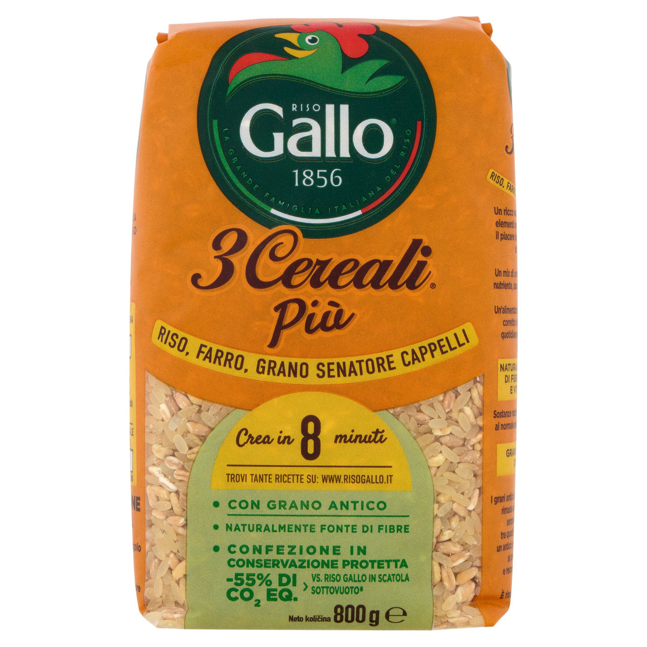Riso Gallo 3 Cereali Più 800 g