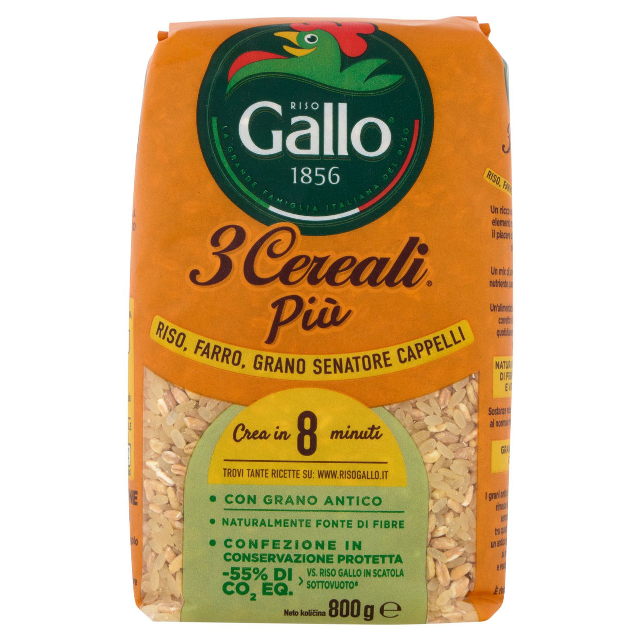 Riso Gallo 3 Cereali Più 800 g