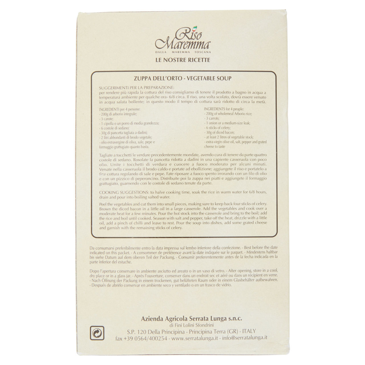 Riso Maremma arborio integrale 1 kg
