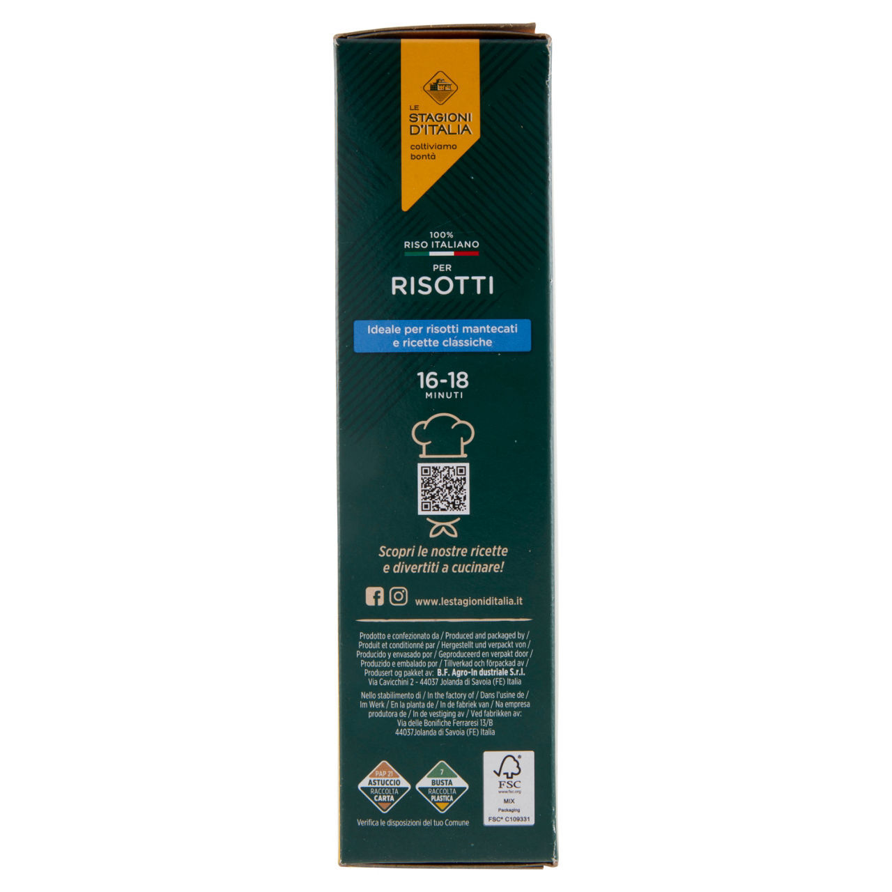 Riso per risotti Le Stagioni d'Italia  1 kg