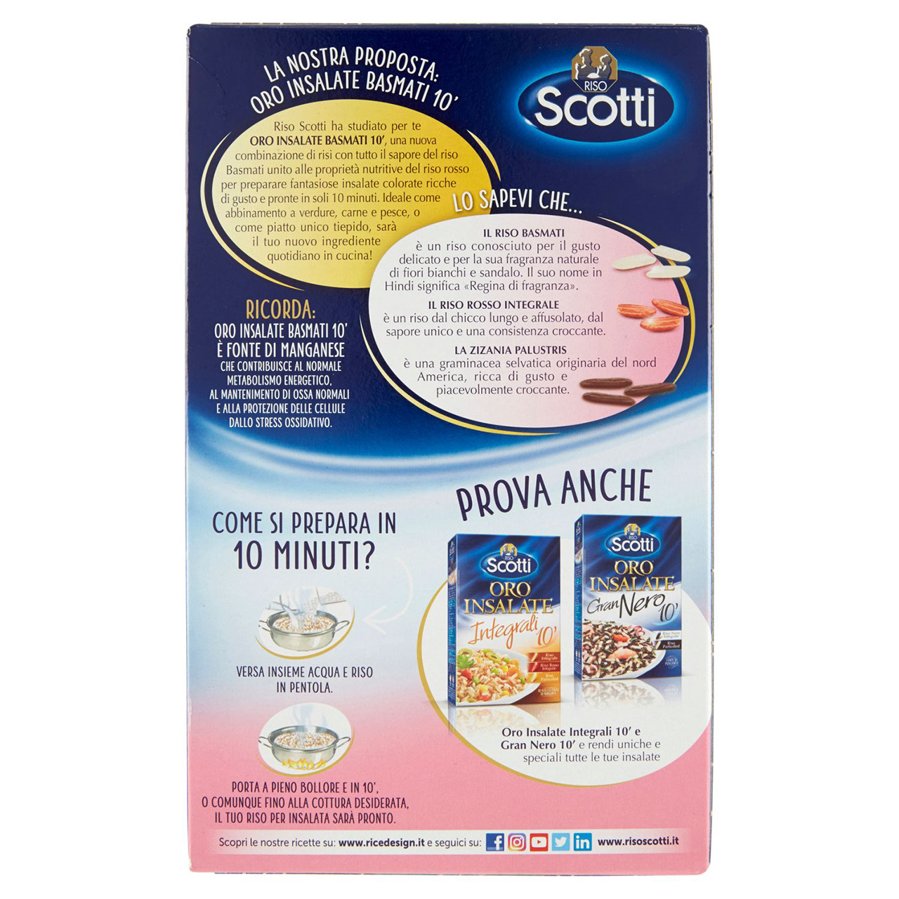Riso Scotti Oro Insalate Basmati 10' 800 g