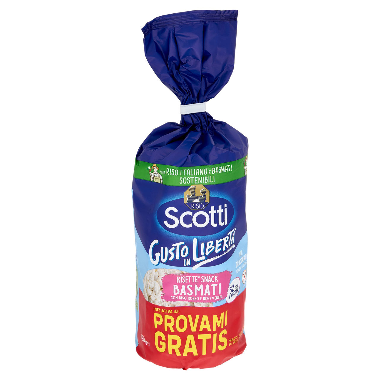 Riso Scotti Risette Snack Basmati con Riso Rosso e Riso Venere 120 g