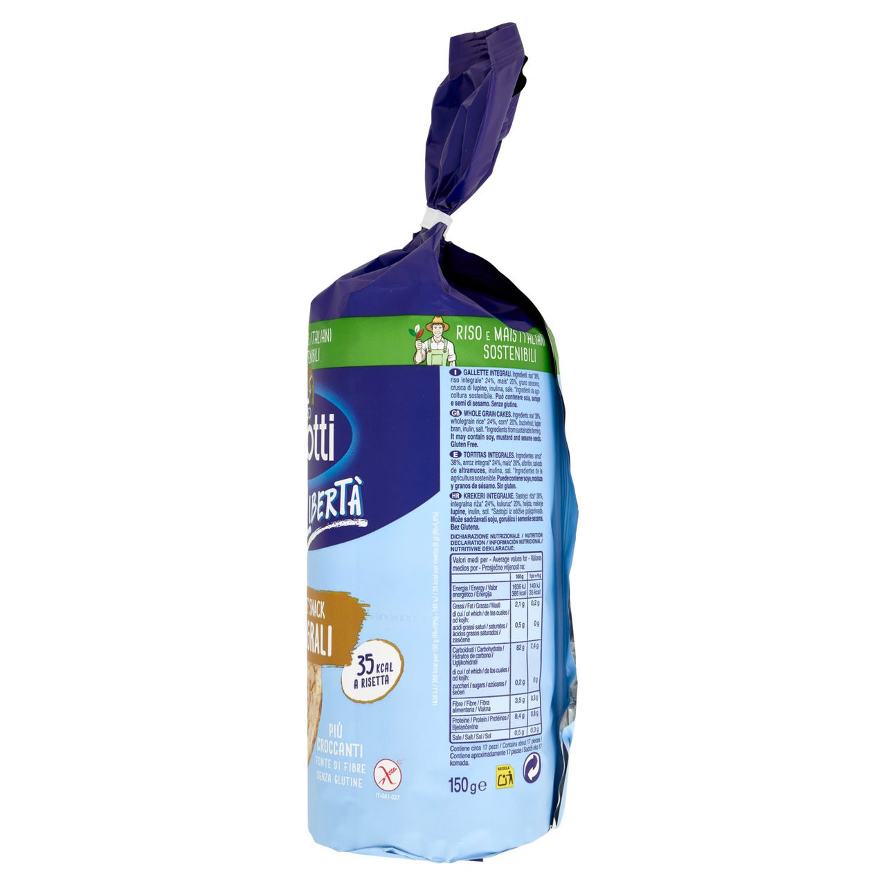 Riso Scotti Risette Snack Integrali 150 g