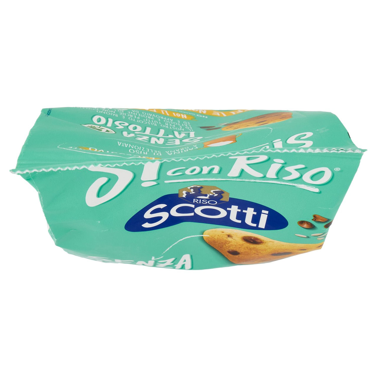 Riso Scotti Si con Riso Senza Lattosio Biscotto con Riso e Gocce di Cioccolato 350 g