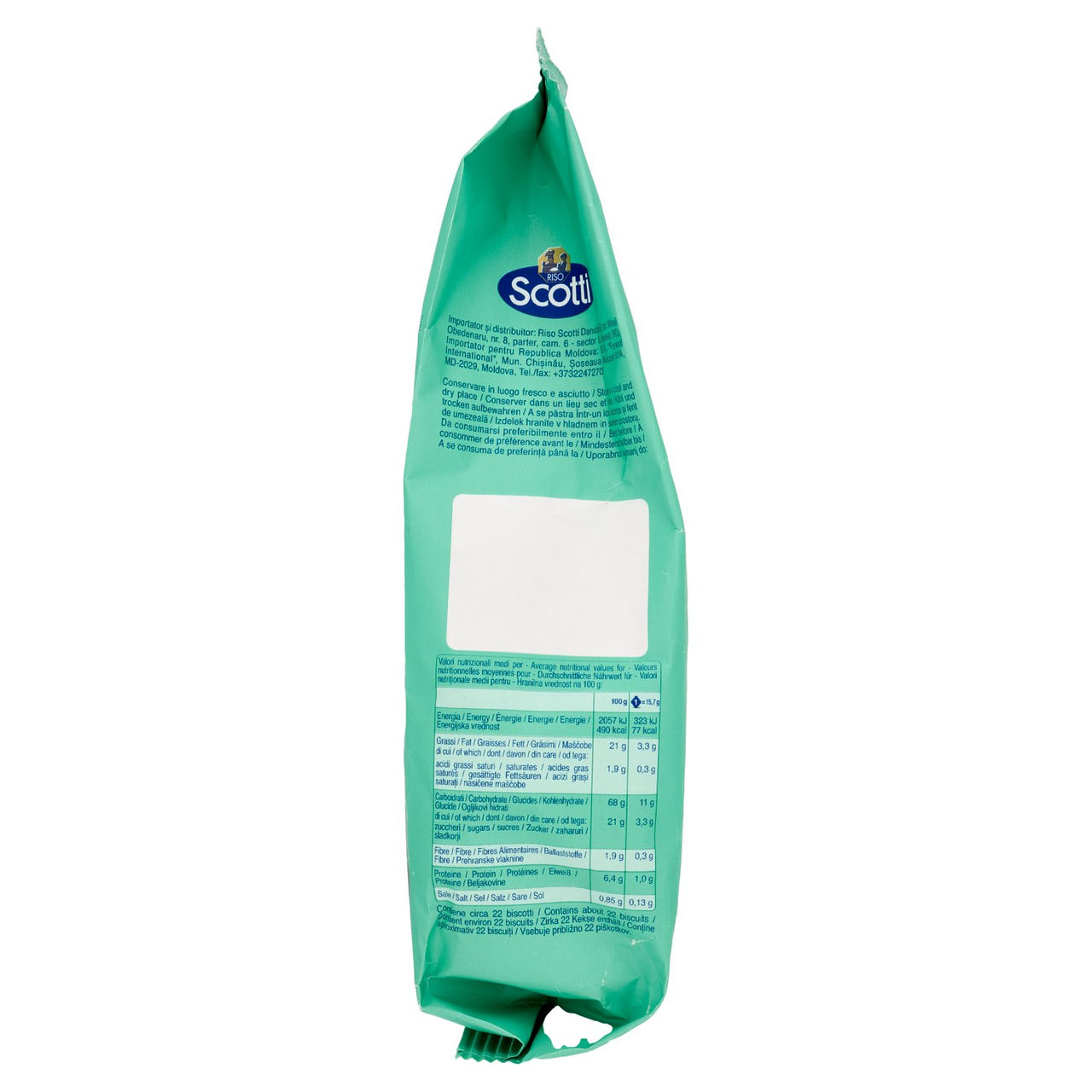 Riso Scotti Si con Riso Senza Lattosio Biscotto Rustico con Riso 350 g