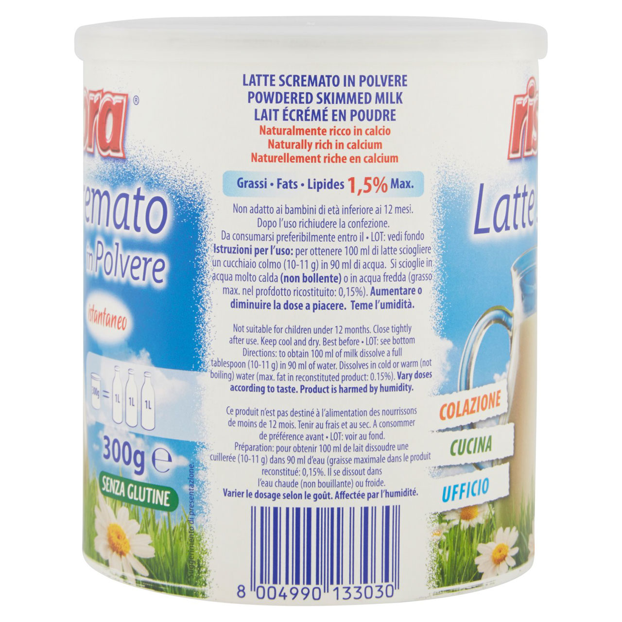 ristora Latte Scremato in Polvere istantaneo 300 g