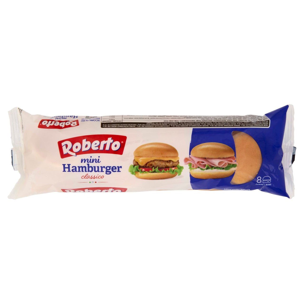 Roberto mini Hamburger classico 8 Panini 200 g