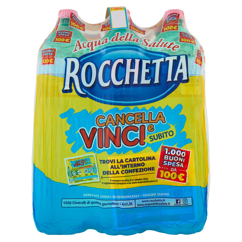 Acqua Rocchetta 6x15L Conad in vendita online | Conad