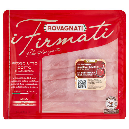 Rovagnati i Firmati Prosciutto Cotto di Alta Qualità 100 g