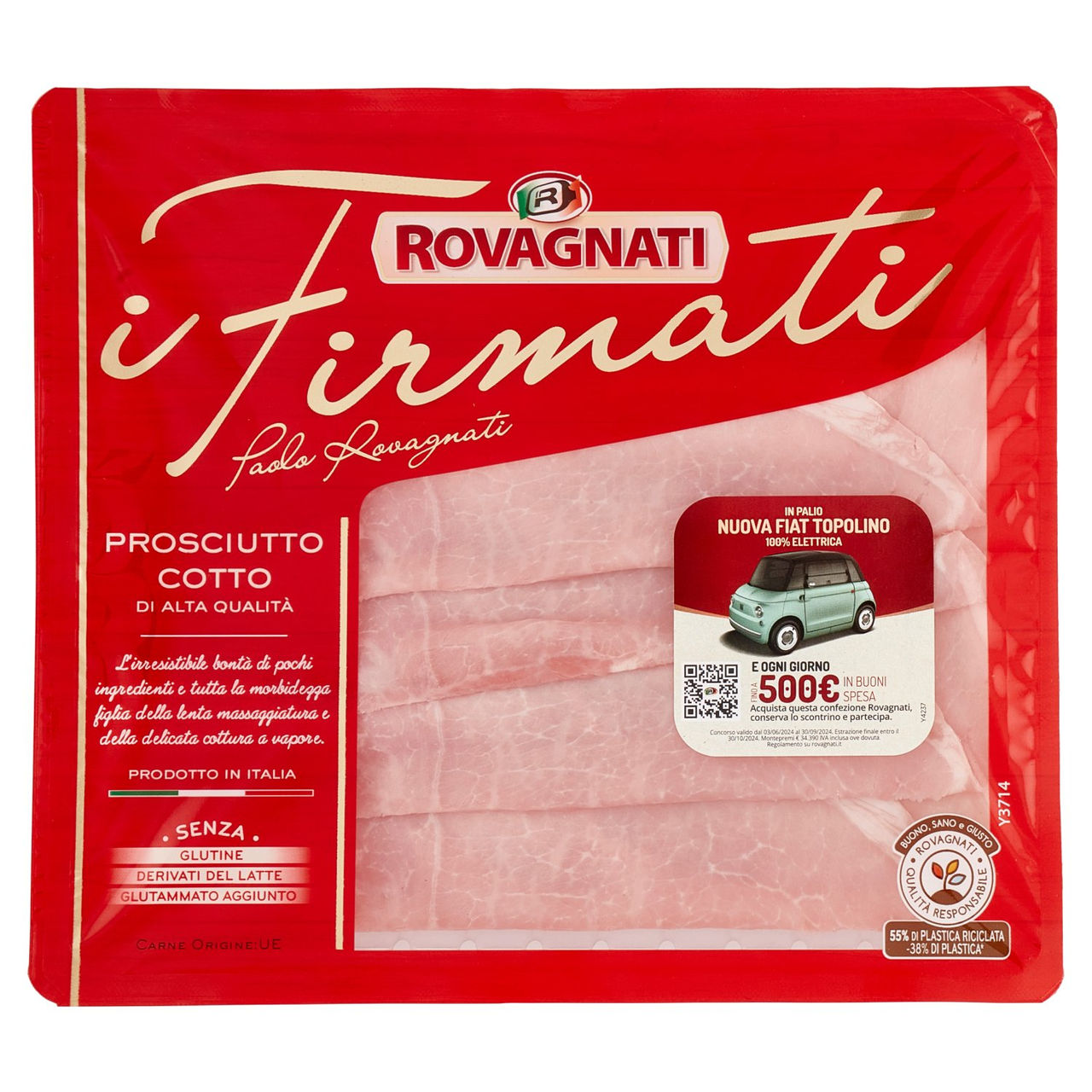 Rovagnati i Firmati Prosciutto Cotto di Alta Qualità 100 g