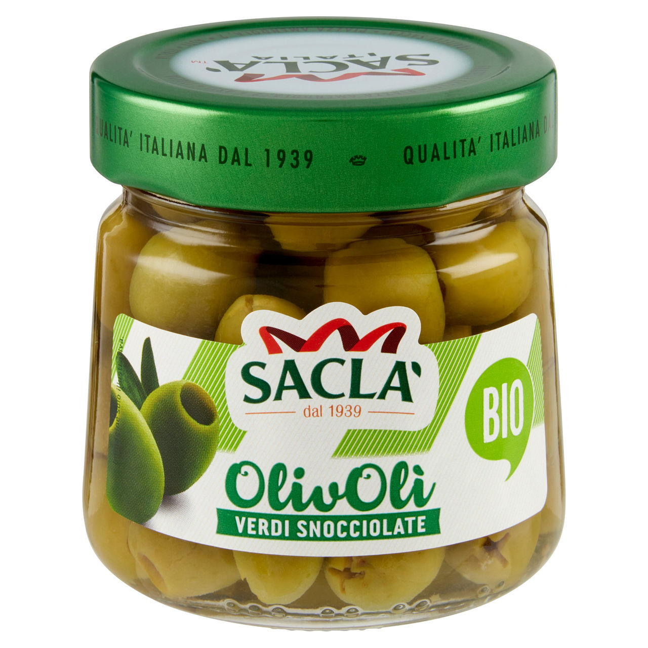 Saclà Bio OlivOlì Verdi Snocciolate 185 g