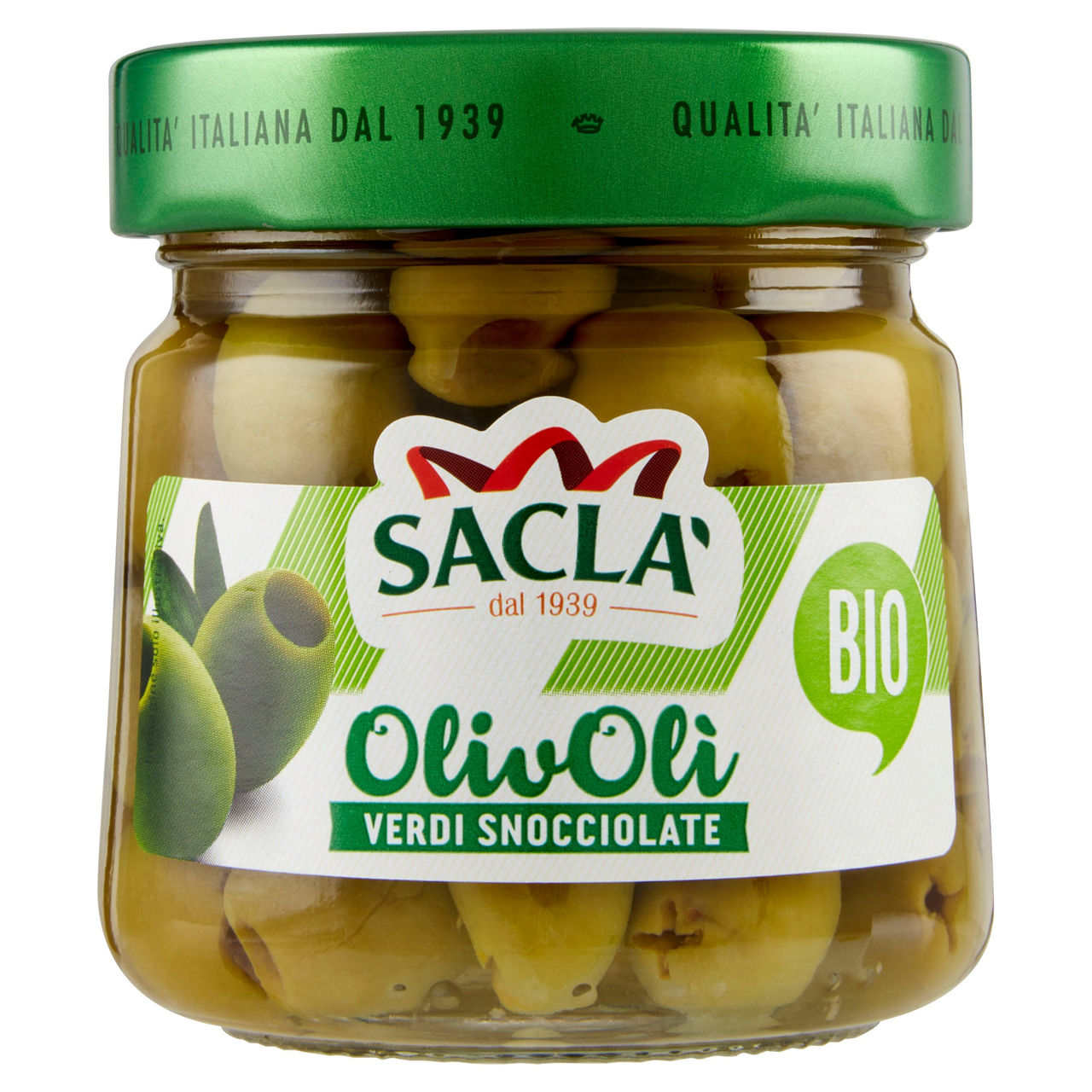 Saclà Bio OlivOlì Verdi Snocciolate 185 g