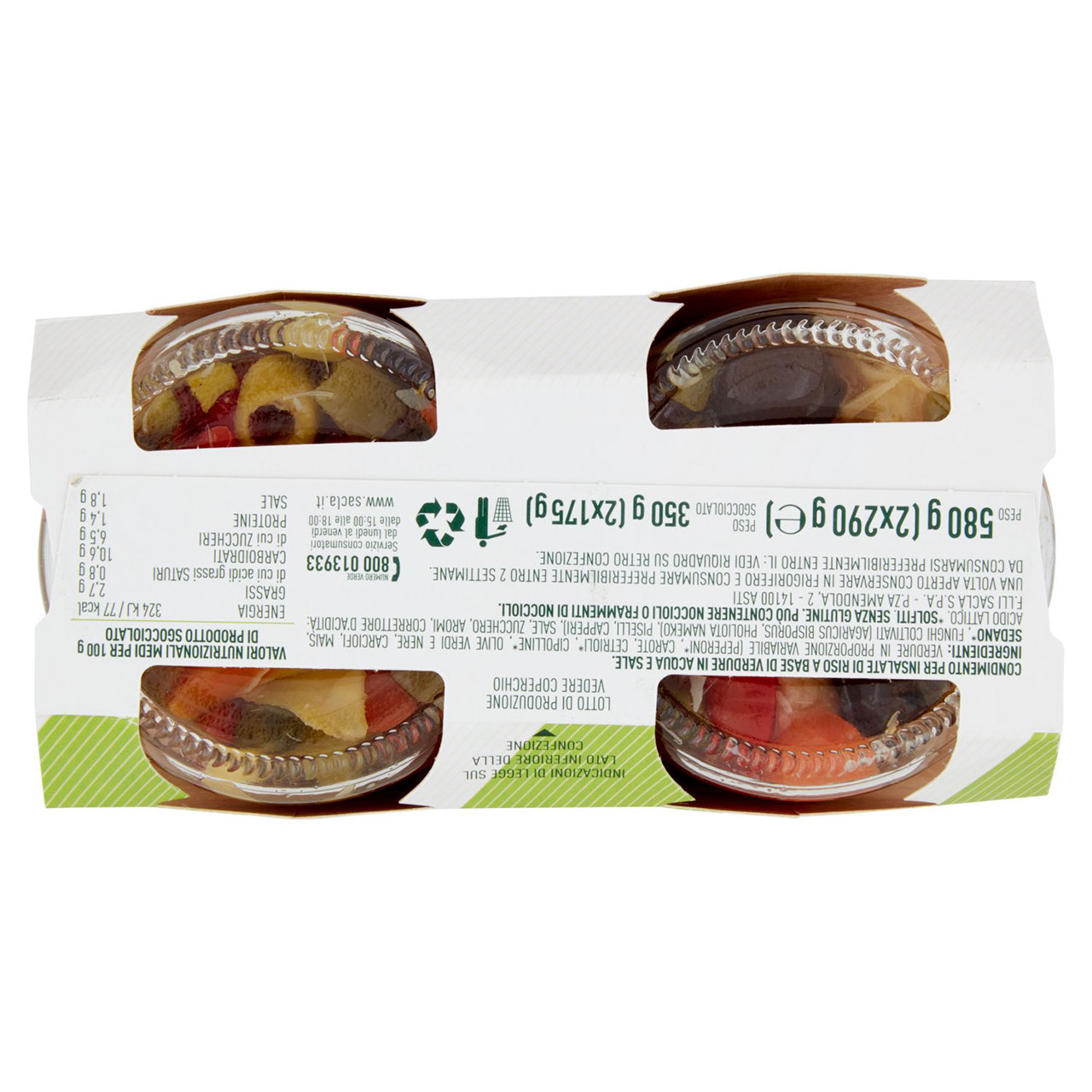 Saclà Condiverde Riso Leggero* 2 x 290 g