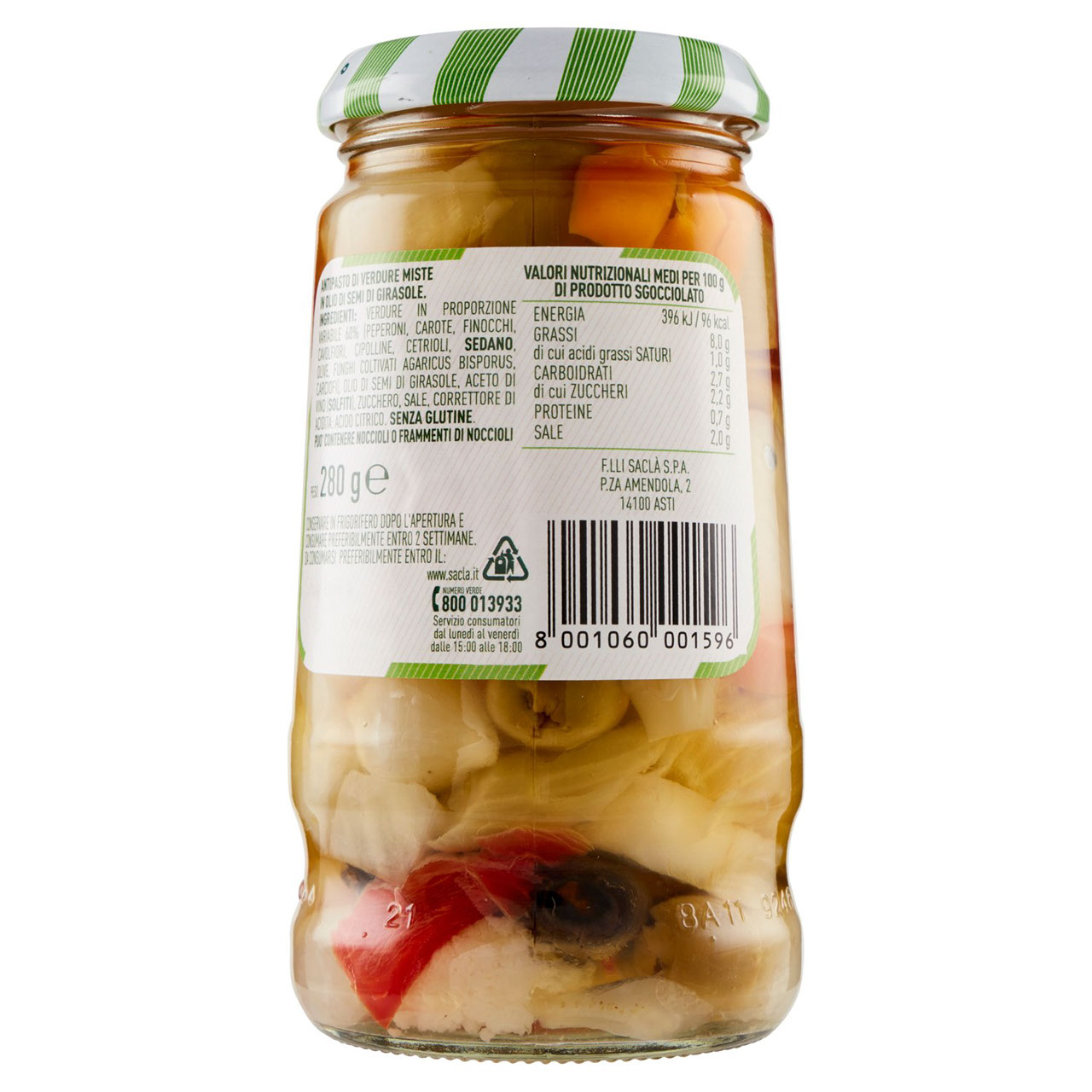 Saclà Sottolì l'Antipasto 280 g