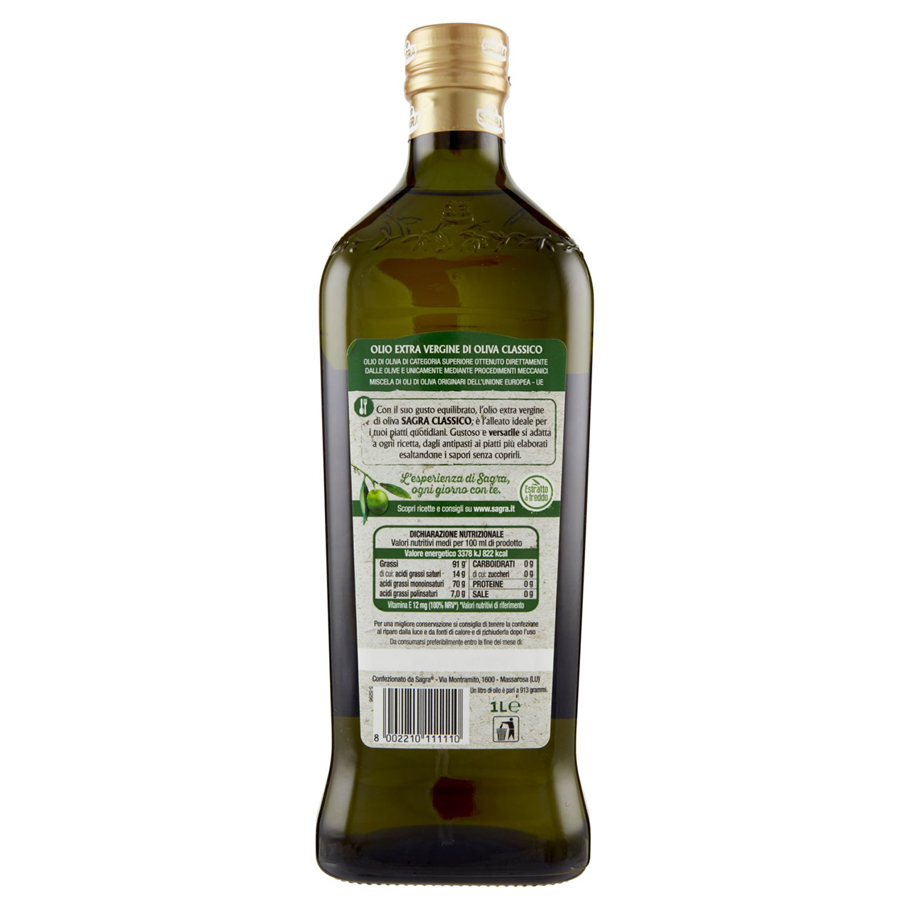 Sagra Classico Olio Extra Vergine di Oliva 1 L