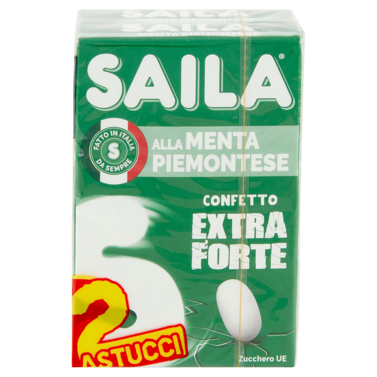 Saila alla Menta Piemontese Confetto Extra Forte 2 x 45 g