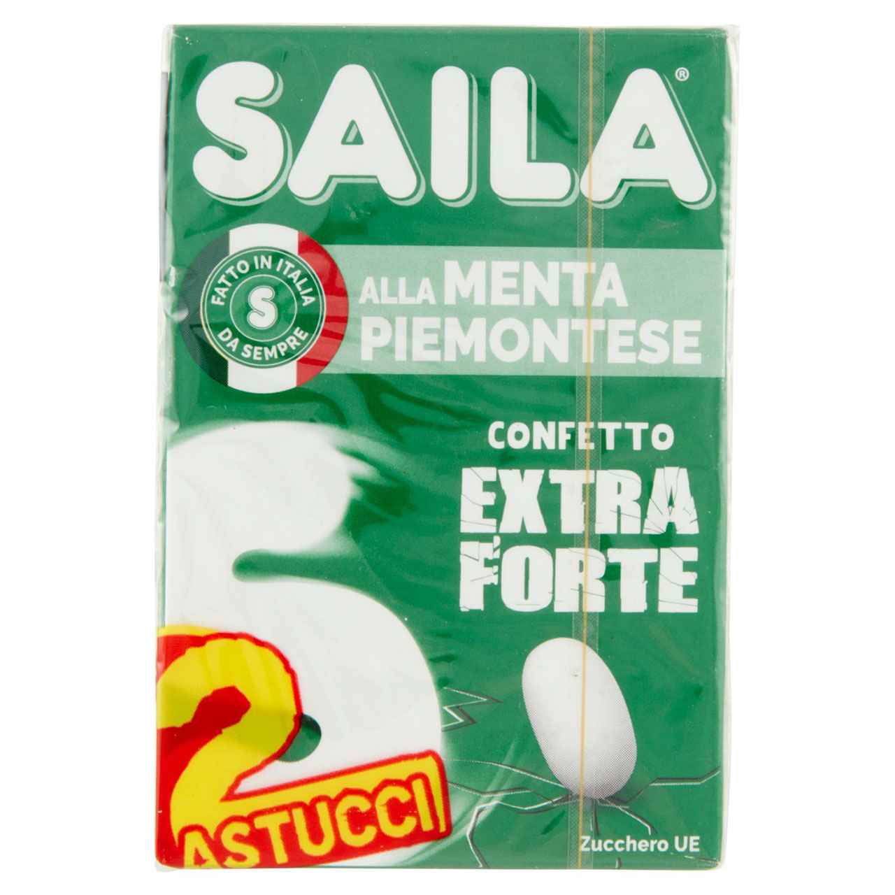Saila alla Menta Piemontese Confetto Extra Forte 2 x 45 g