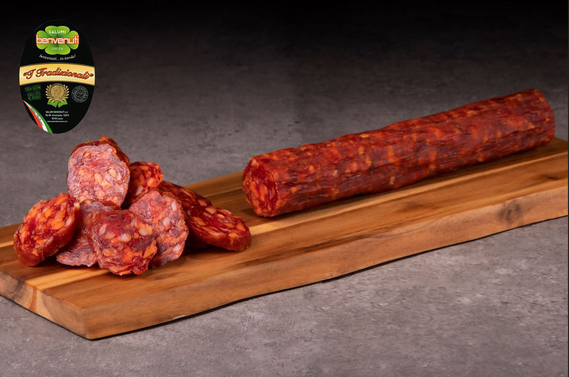 Salame Pepperino Salumi Benvenuti trancio sottovuoto al kg