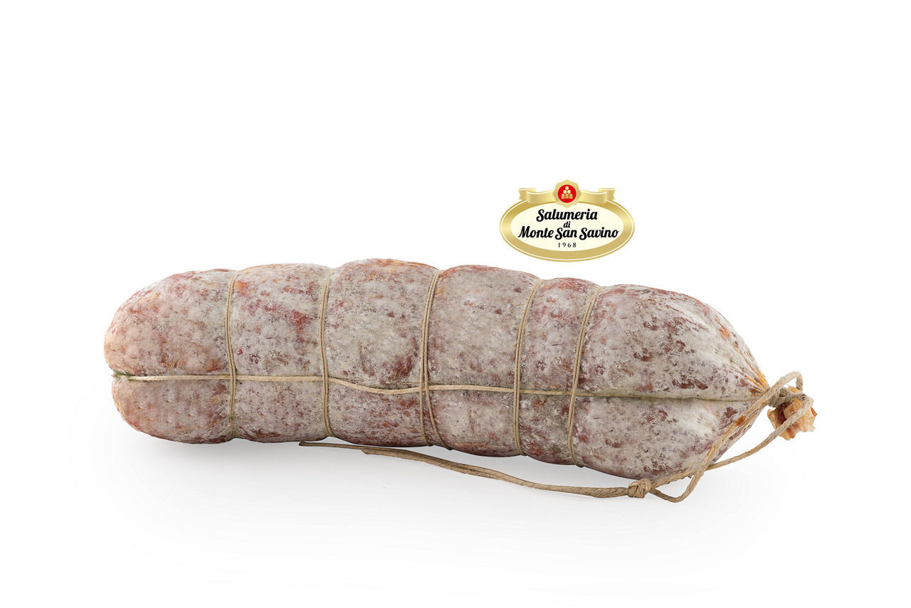 Salame toscano Salumeria di Monte San Savino puro suino Nazionale nato allevato e macellato in Toscana al kg