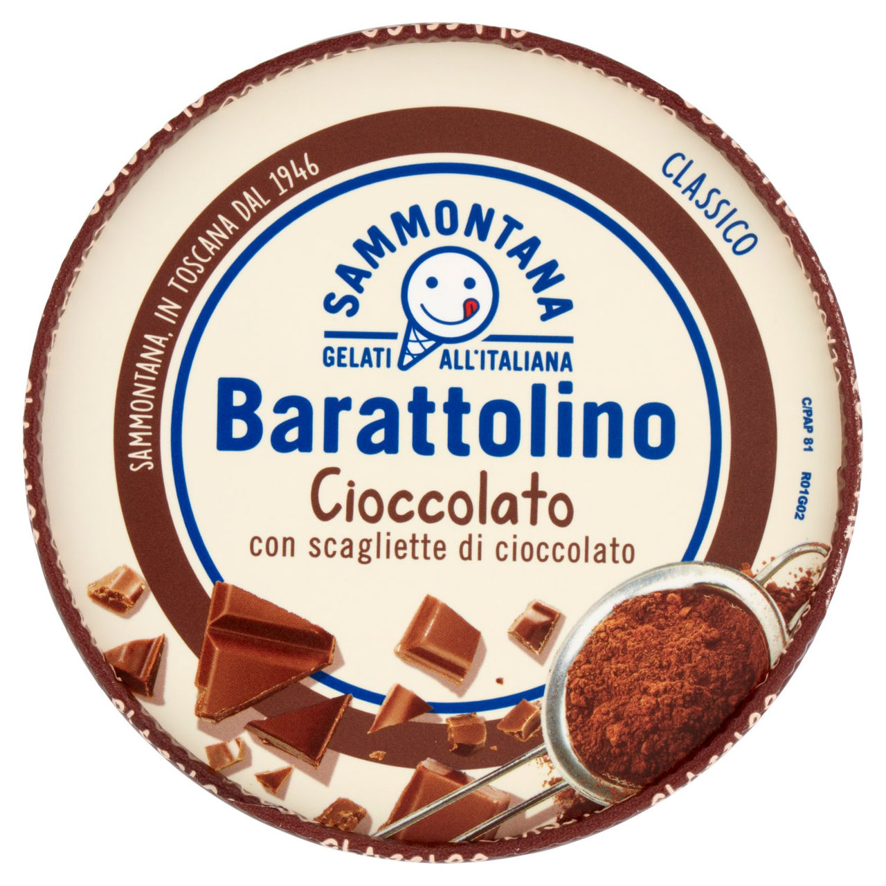 Sammontana Barattolino Classico Cioccolato 500 g