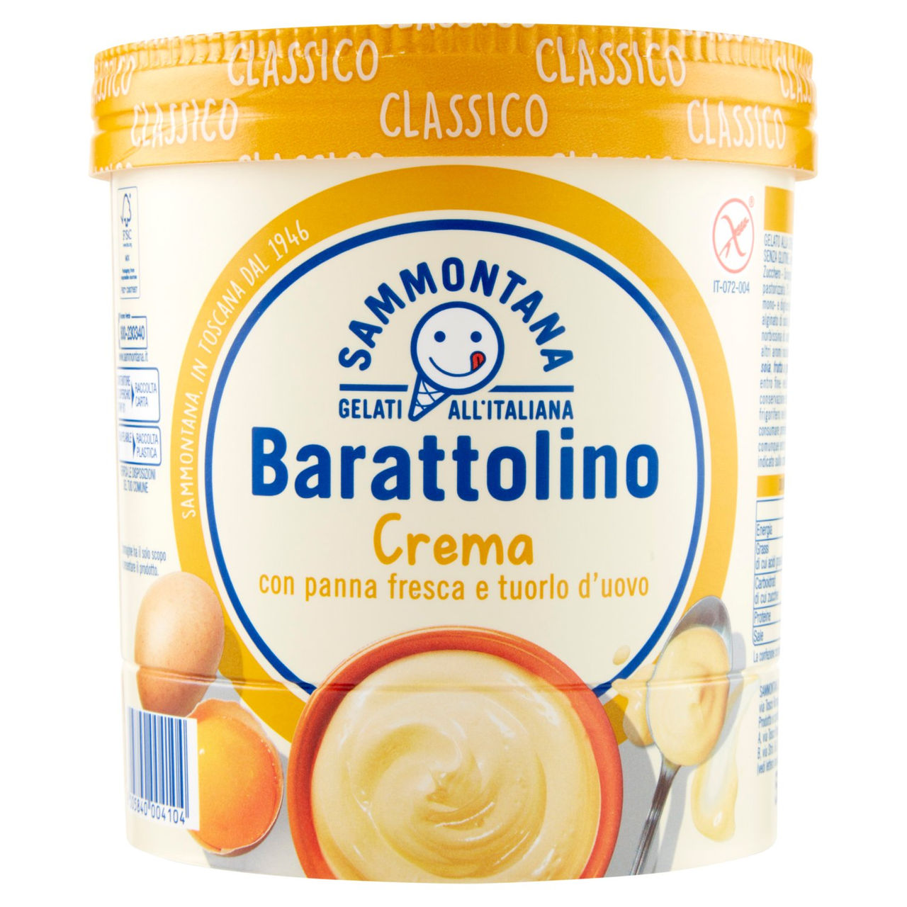 Sammontana Barattolino Classico Crema 500 g