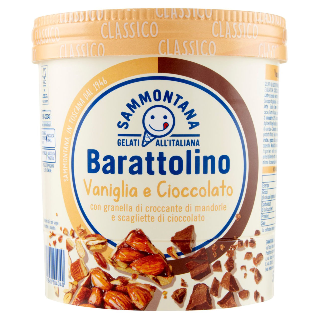 Sammontana Barattolino Classico Vaniglia e Cioccolato 500 g