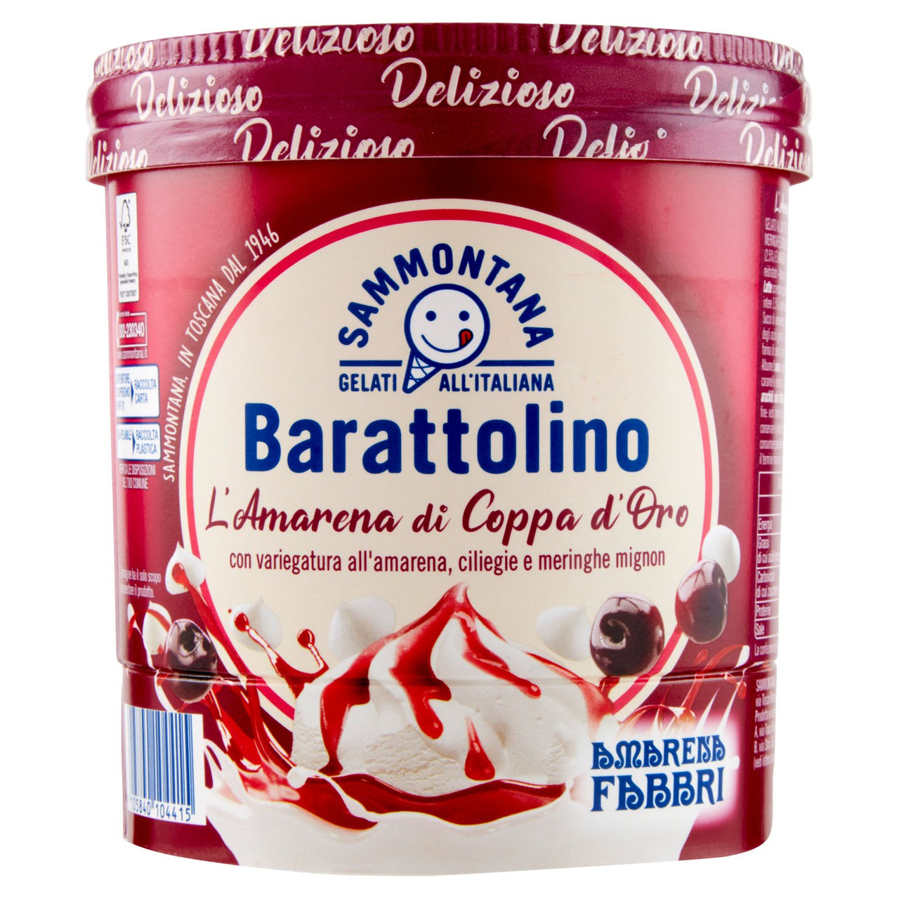 Sammontana Barattolino Delizioso l'Amarena di Coppa d'Oro 500 g
