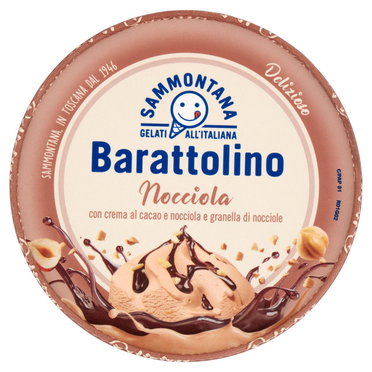 Sammontana Barattolino Delizioso Nocciola 500 g