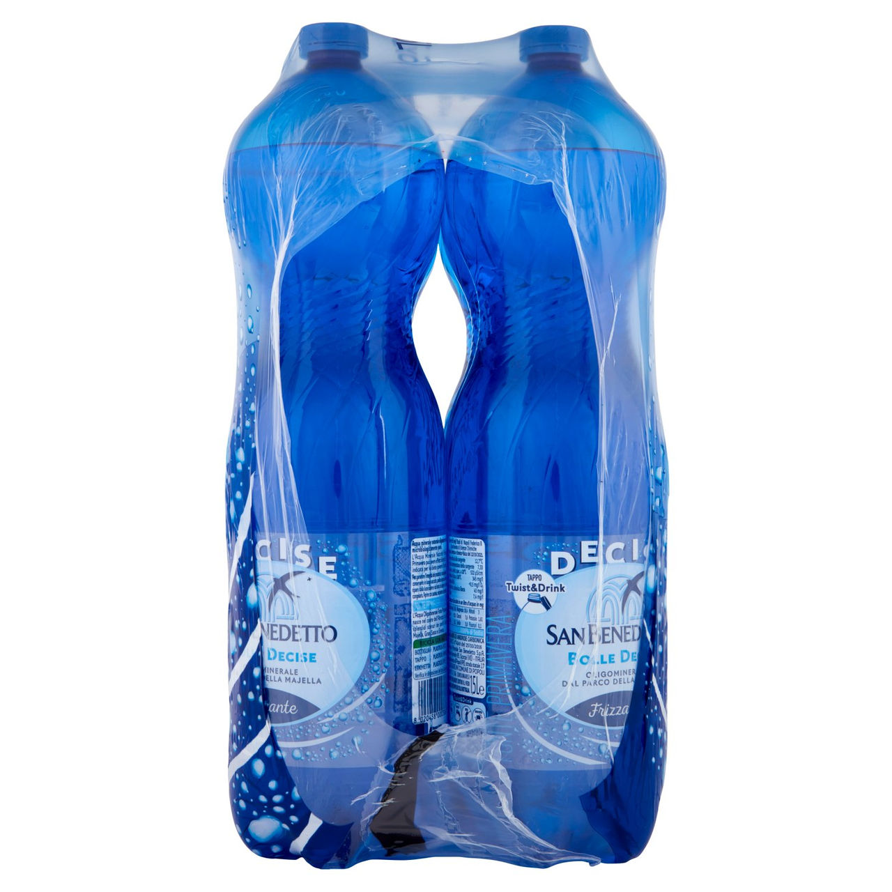 San Benedetto Acqua Minerale dal Parco della Majella Fonte Primavera Frizzante 6 x 1,5 L
