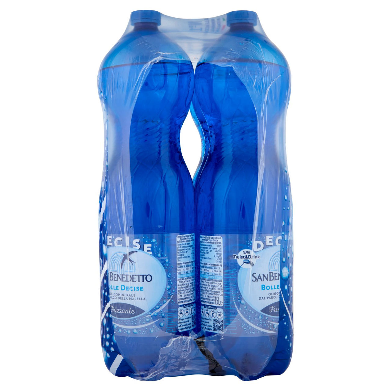 San Benedetto Acqua Minerale dal Parco della Majella Fonte Primavera Frizzante 6 x 1,5 L