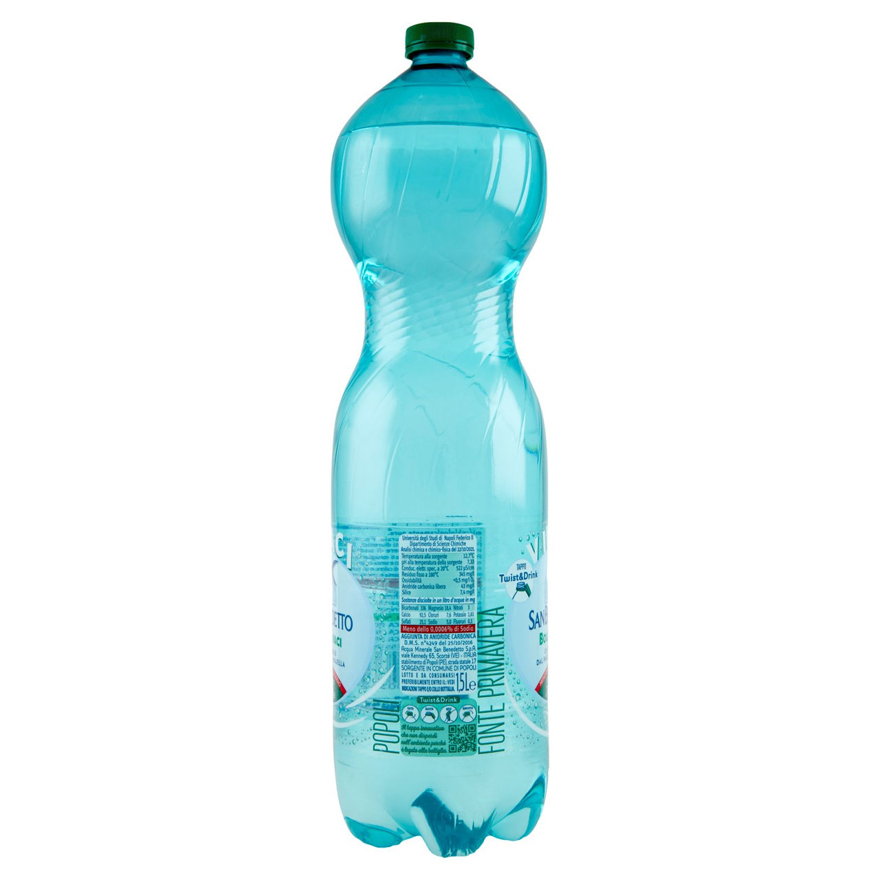 San Benedetto Acqua Minerale dal Parco della Majella Fonte Primavera Leggermente Frizzante 1,5 L