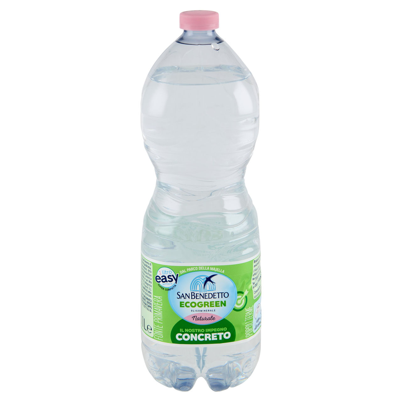 San Benedetto Acqua Naturale Popoli Terme Ecogreen 1L Easy