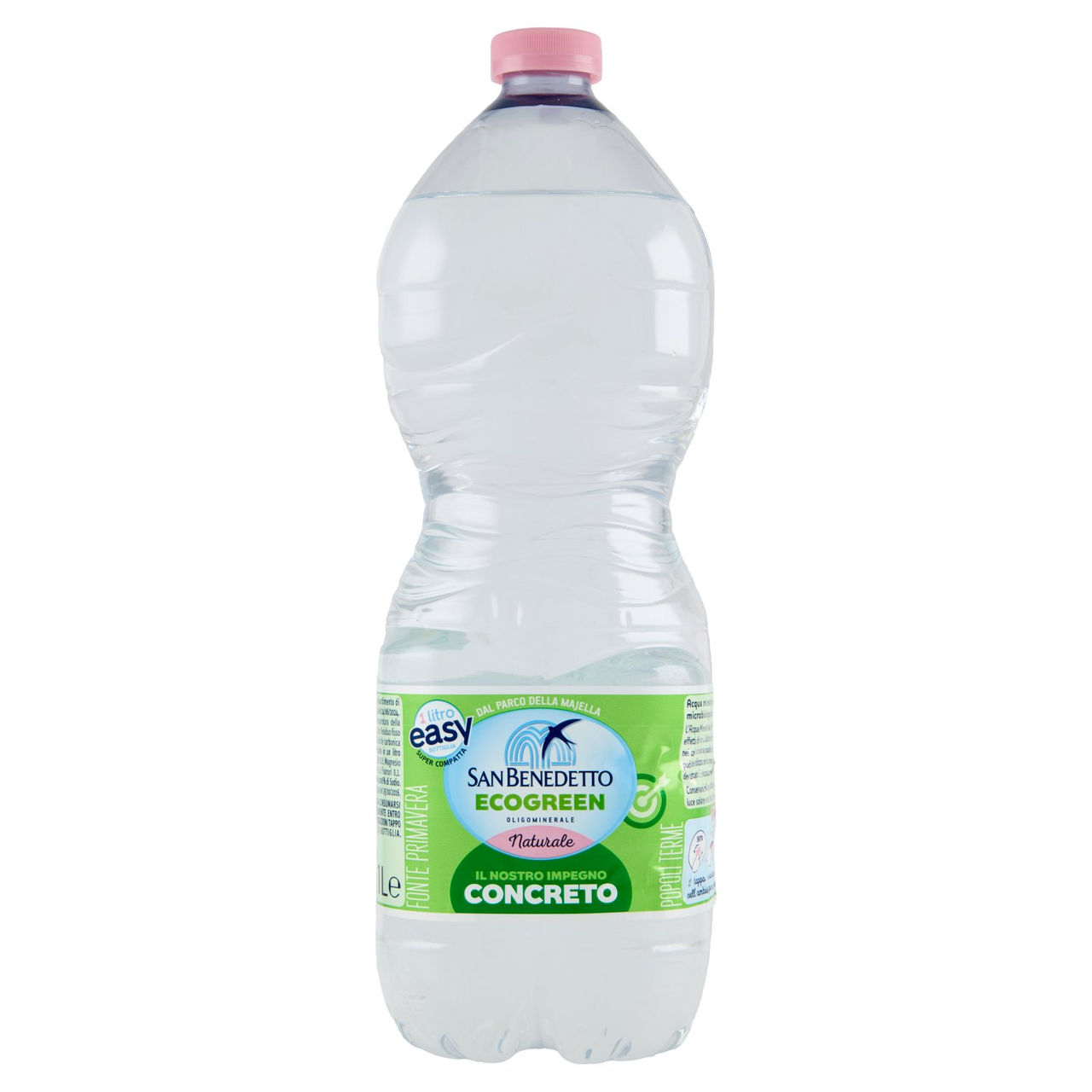 San Benedetto Acqua Naturale Popoli Terme Ecogreen 1L Easy
