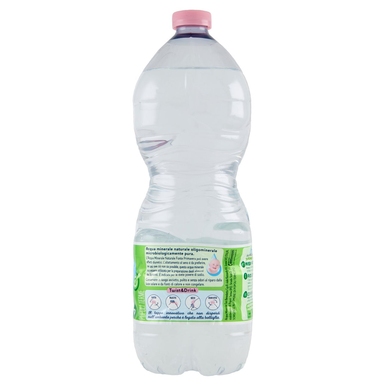 San Benedetto Acqua Naturale Popoli Terme Ecogreen 1L Easy