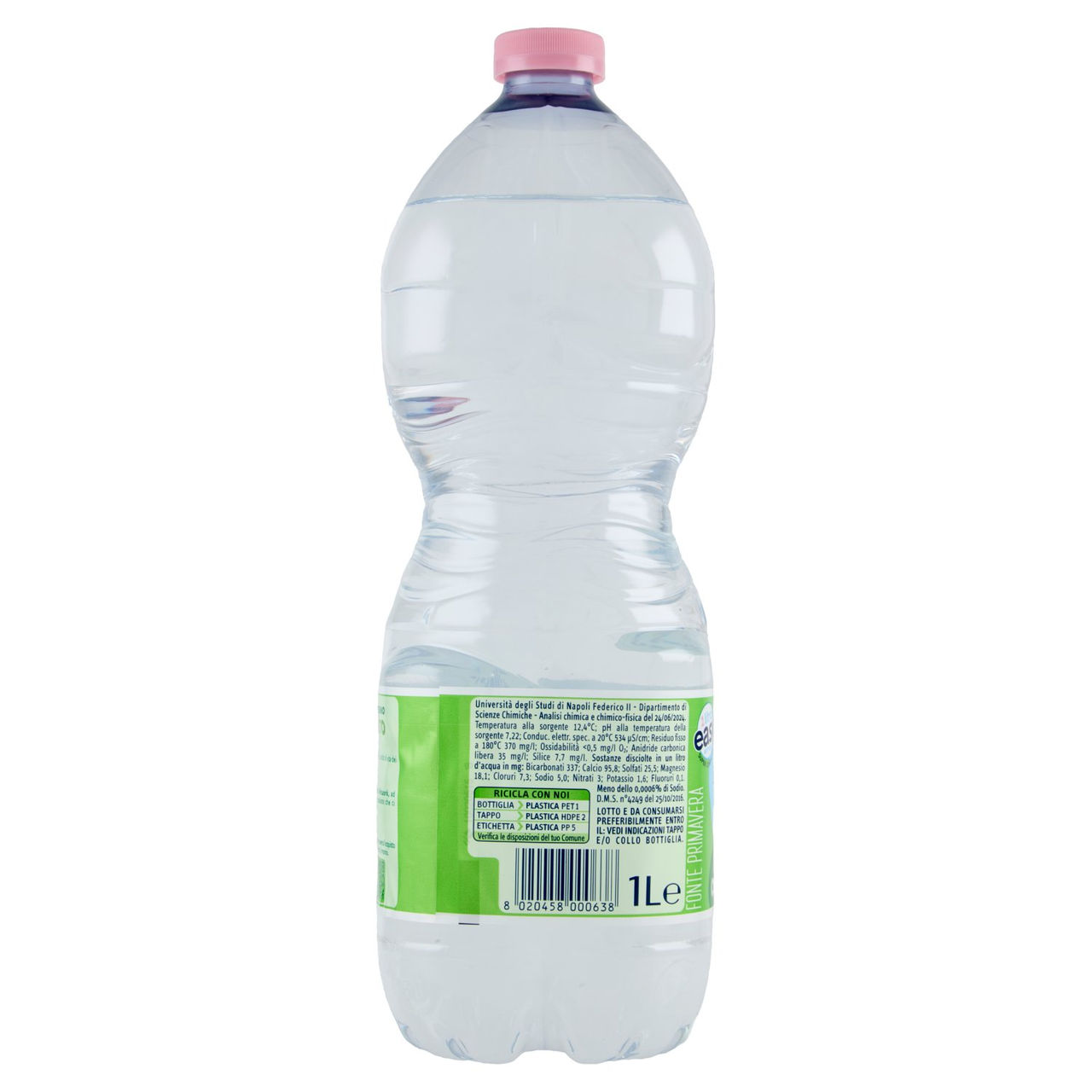 San Benedetto Acqua Naturale Popoli Terme Ecogreen 1L Easy