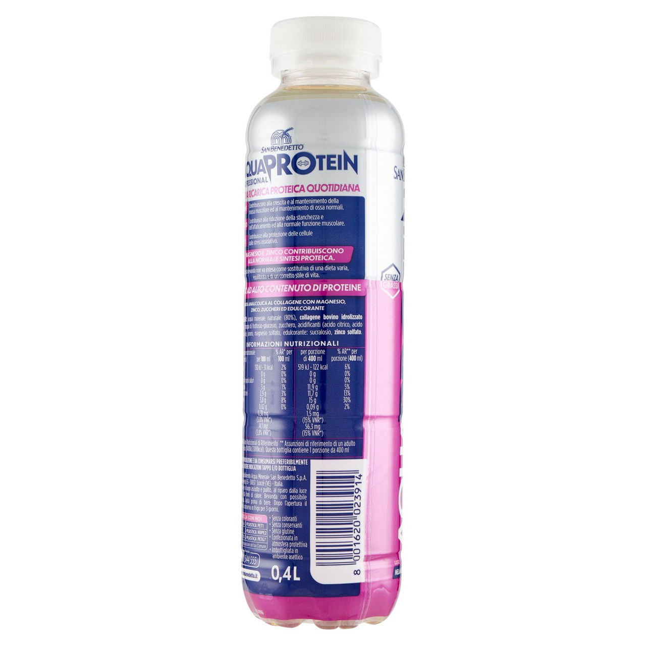 San Benedetto Aquaprotein Mela-Lemongrass 0,4 L