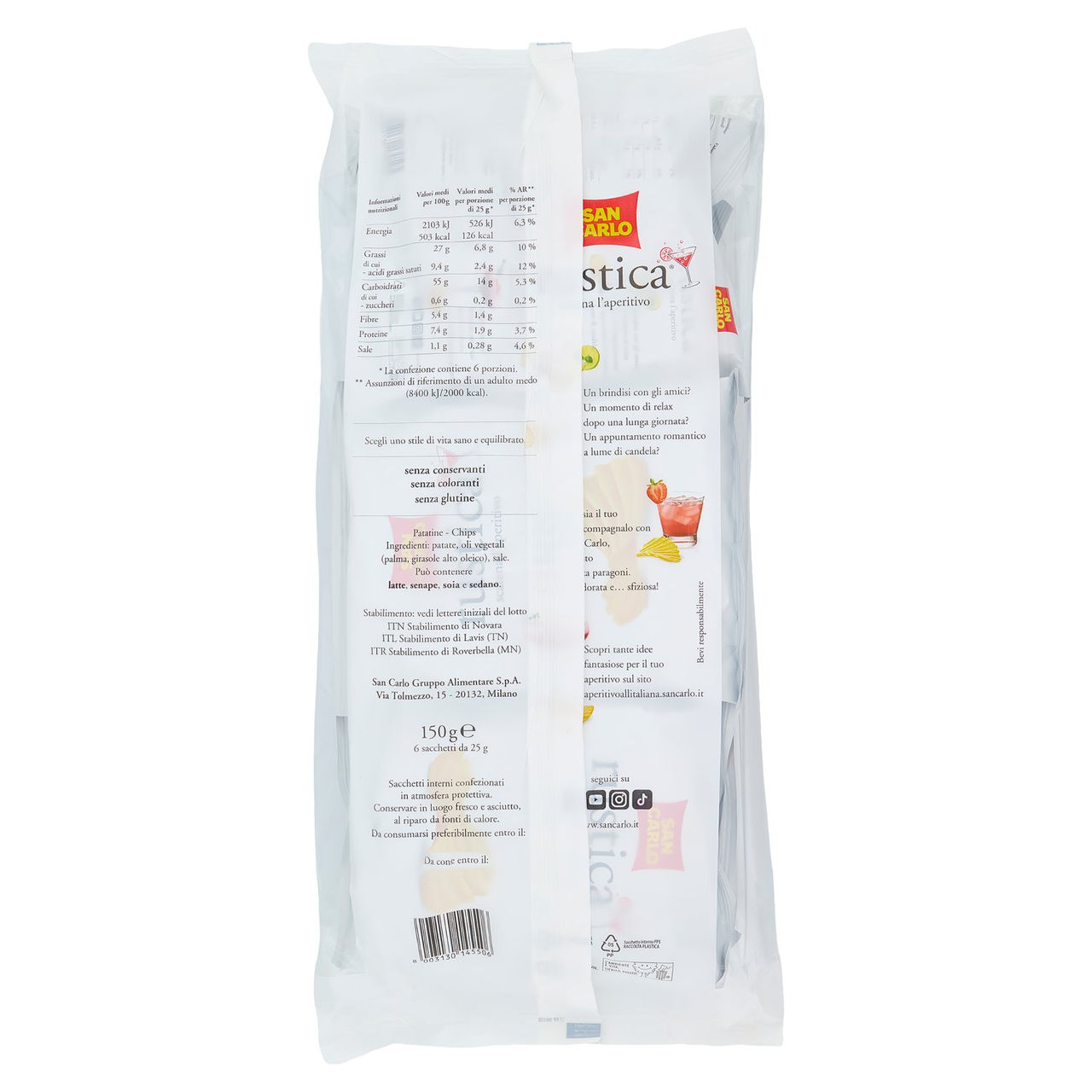 San Carlo rustica multipacco 6 x 25 g