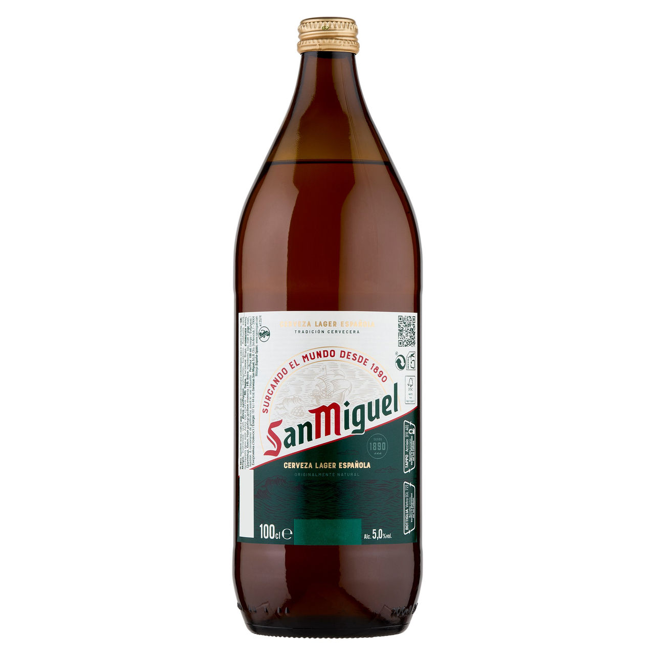 SAN MIGUEL Tradición Birra lager spagnola bottiglia 1l