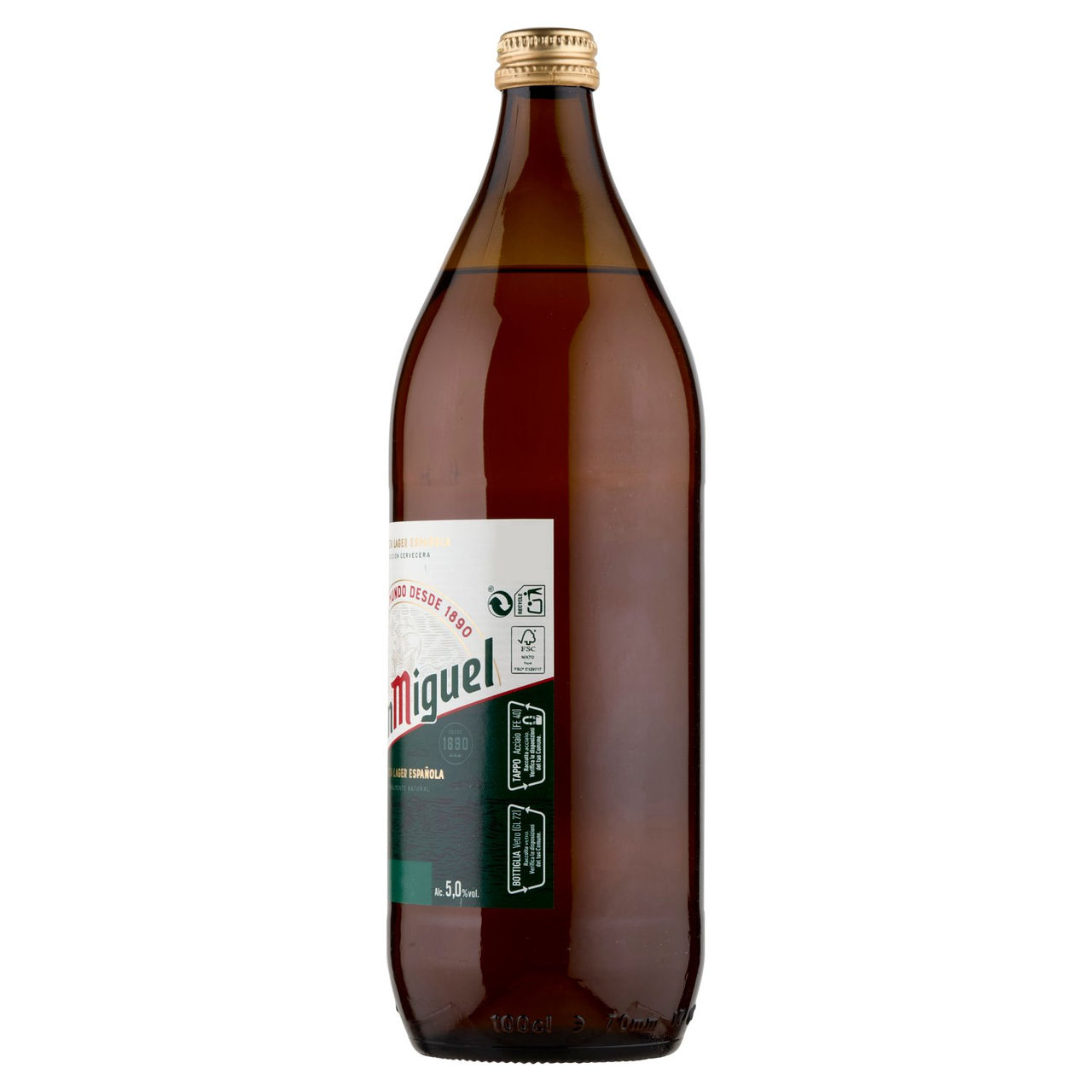 SAN MIGUEL Tradición Birra lager spagnola bottiglia 1l