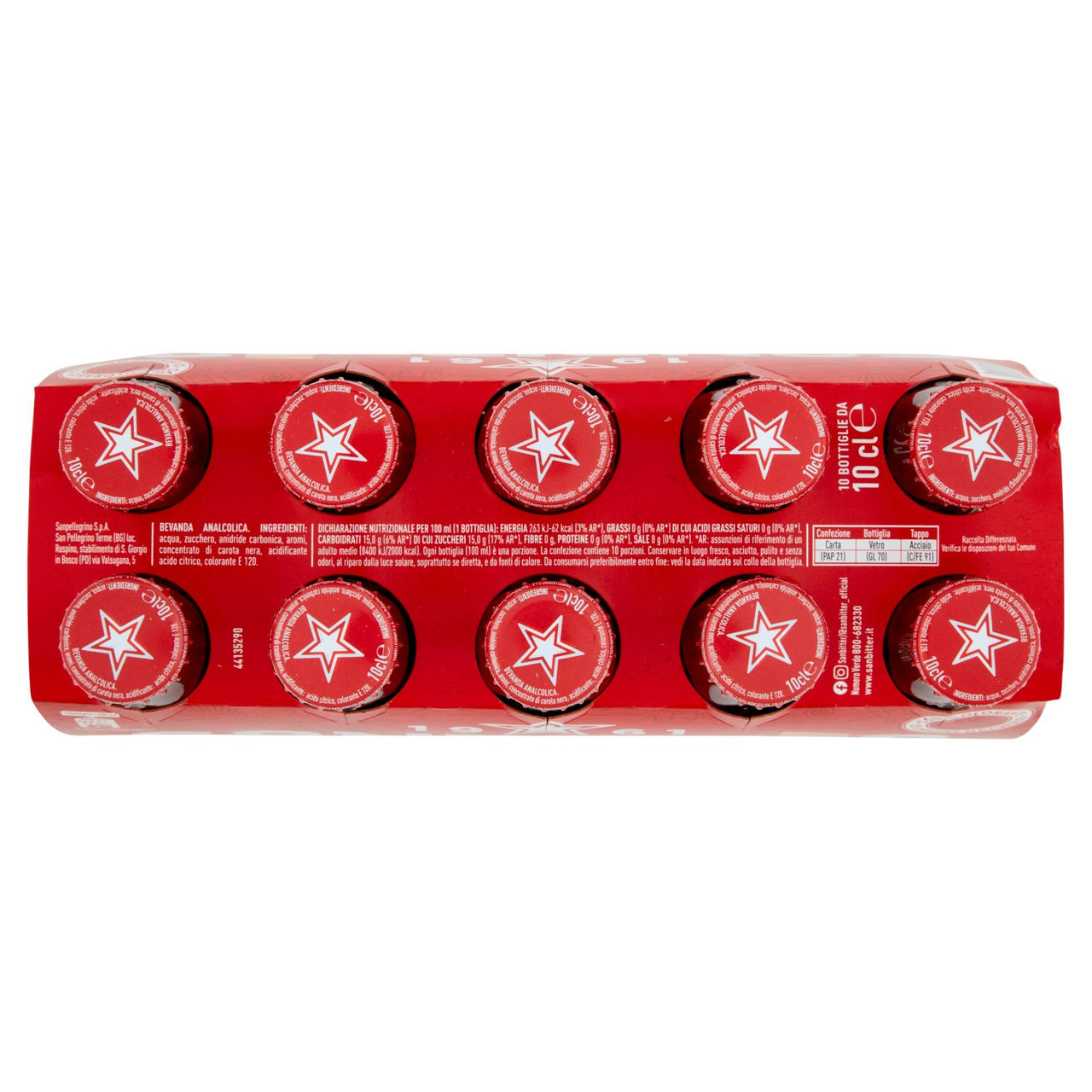 SANBITTÈR Rosso 10x10cl